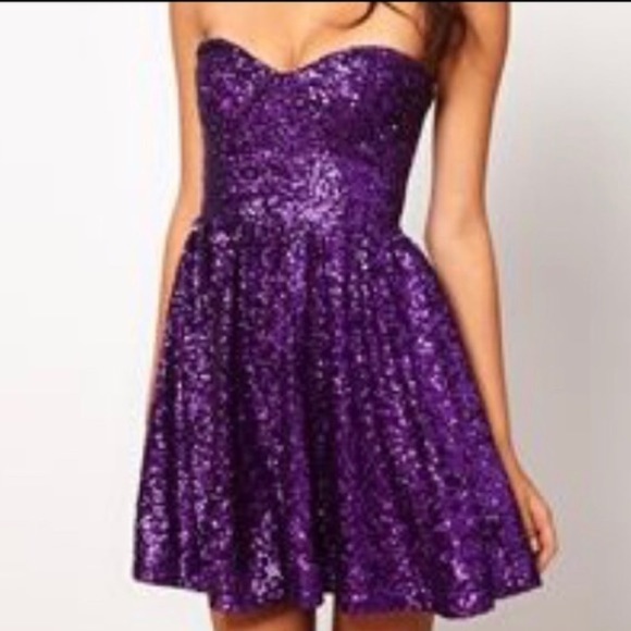 ASOS Dresses & Skirts - ASOS Purple Sequin Dress